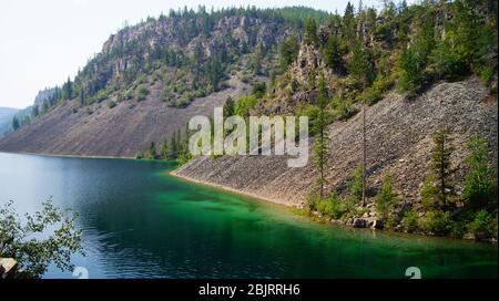 Silver Springs lago appena fuori fernie bc Foto Stock