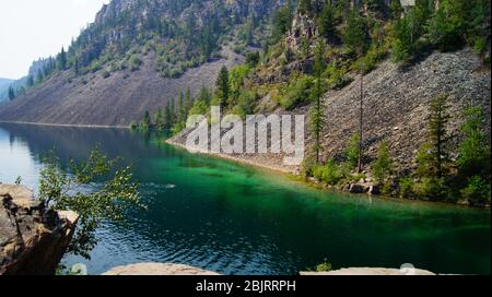 Silver Springs lago appena fuori fernie bc Foto Stock