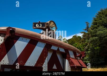 Daylesford Spa Country Railway, Daylesford Spa Country Railway, Daylesford, Victoria, Australia. È una ferrovia turistica operata su base volontaria Foto Stock