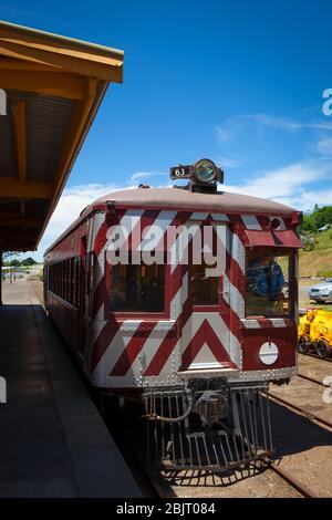 Daylesford Spa Country Railway, Daylesford Spa Country Railway, Daylesford, Victoria, Australia. È una ferrovia turistica operata su base volontaria Foto Stock