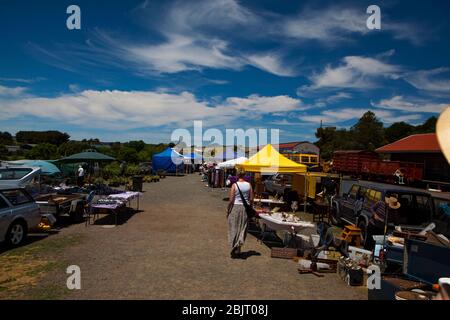 Daylesford Sunday Market, Daylesford Spa Country Railway, Daylesford, Victoria, Australia Foto Stock