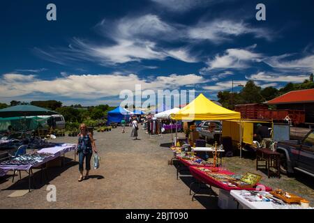 Daylesford Sunday Market, Daylesford Spa Country Railway, Daylesford, Victoria, Australia Foto Stock