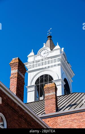 Blairsville, Georgia Historic Union County Courthouse - Torre dell'Orologio Foto Stock