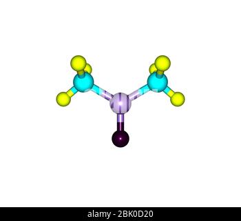 Il dimetilsolfossido (DMSO) è un composto organosolfo di formula (CH3)2SO. Questo liquido incolore è un importante solvente aprotico polare Foto Stock