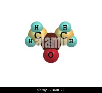 Il dimetilsolfossido (DMSO) è un composto organosolfo di formula (CH3)2SO. Questo liquido incolore è un importante solvente aprotico polare Foto Stock