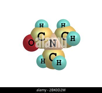 La dimetilformammide (DMF) è un composto organico di formula (CH3)2NC(o)H. Abbreviato comunemente come DMF. Questo liquido incolore. DMF è un sol comune Foto Stock