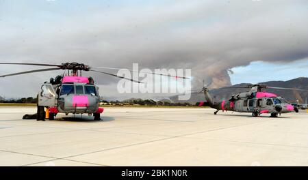 HSC-3 risponde agli incendi. Foto Stock