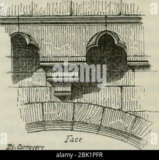 "Descrizione dell'abbaye du Mont Saint-Michel et de ses abords: Précédée d'une notice historique" (1877) Foto Stock