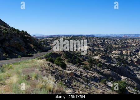 Utah Scenic Route 12 vicino a Calf Creek, Utah Foto Stock