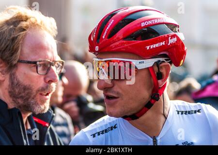 Bergamo-Como, Italia. Bergamo 2019-como, Italia, 12 Ott 2019, Giulio CICCONE (ITA) (Trek - Segafredo) durante - Credit: LM/Antonino Caldarella Credit: Antonino Caldarella/LPS/ZUMA Wire/Alamy Live News Foto Stock