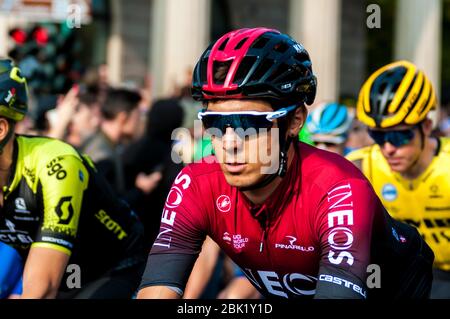 Bergamo-Como, Italia. Bergamo 2019-como, Italia, 12 Ott 2019, Diego ROSA (ITA) (Team Ineos) durante - Credit: LM/Antonino Caldarella Credit: Antonino Caldarella/LPS/ZUMA Wire/Alamy Live News Foto Stock