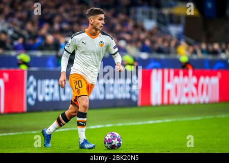 ferran torres valencia cf durante la stagione campionato campioni 2019/20 - photo credit fabrizio carabelli durante la stagione campionato campioni di calcio 2019/20, , mi Foto Stock