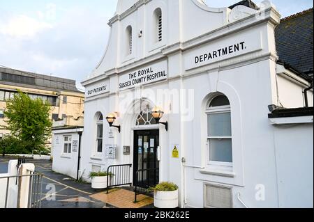 Il reparto di fuori-pazienti del NHS Royal County Sussex Hospital RSCH a Brighton UK Foto Stock