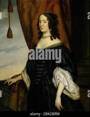 Portret van Amalia van Solms (1602-75) Foto Stock