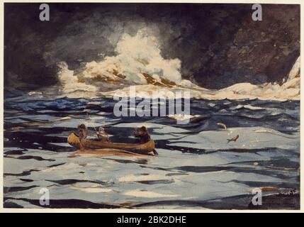 Winslow Homer - sotto le cascate, il Grande scarico (1895). Foto Stock