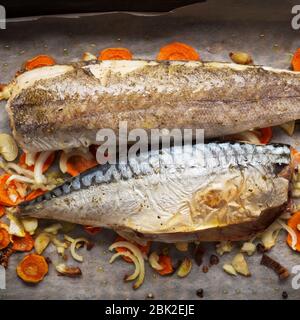 limone, forno, lamina, intero, sano, italiano, vista dall'alto Foto Stock