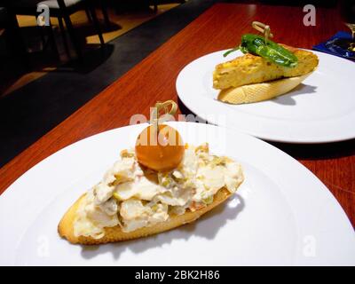 Tapas spagnole. Spagna. Foto Stock