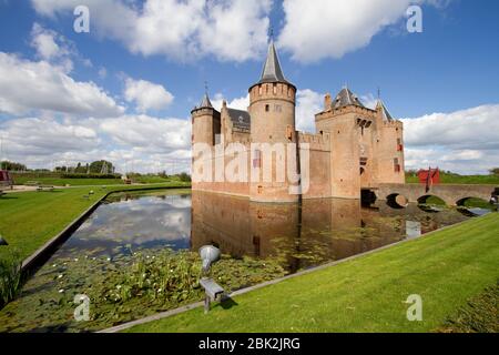 Il castello di Muiderslot vicino ad Amsterdam - Olanda Foto Stock