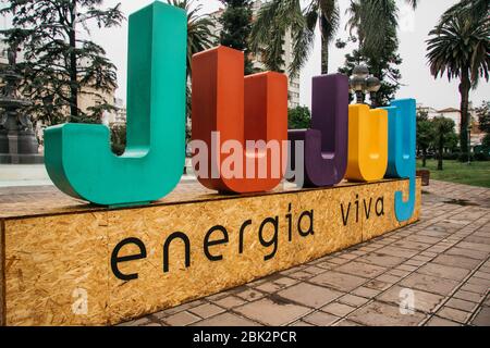 Paesaggi verdi, sulla strada per Jujuy, Argentina Foto Stock