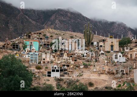 Cimitero di Tilcara, Jujuy, Argentina Foto Stock