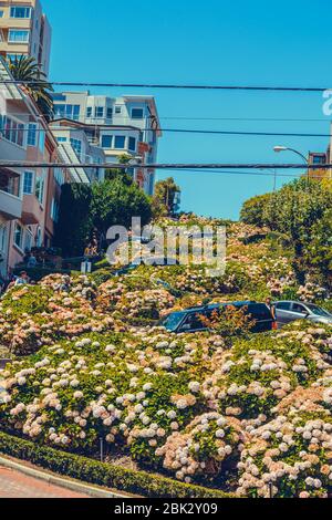 San Francisco, California, USA - 4 agosto 2019: Attrazioni turistiche di San Francisco Foto Stock