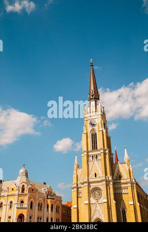 Il nome di Maria la Chiesa al Liberty Square a Novi Sad Serbia Foto Stock