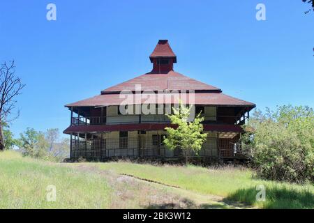 WINSHIP Lodge, costruito nel 1893, Aetna Springs Resort, Napa County, California Foto Stock