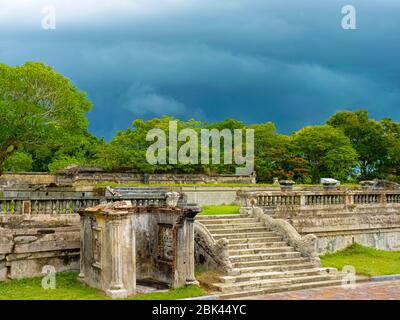 Parte della Cittadella di Hue, Hue, Vietnam Foto Stock