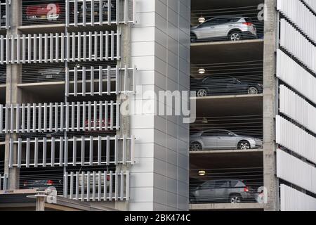 Edificio per parcheggio auto, USA Foto Stock