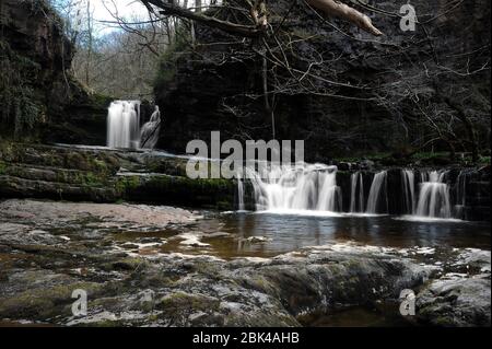 Sgwd Ddwli ISAF, Afon Nedd. Foto Stock