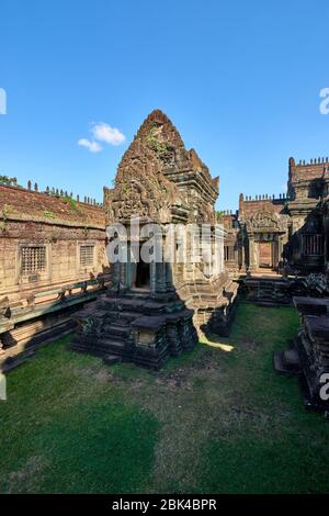 Tempio di Banteay Samre tempio Khmer a Angkor Thom è popolare attrazione turistica, Angkor Wat Archaeological Park a Siem Reap, Cambogia UNESCO World Her Foto Stock