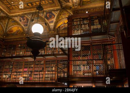 All'interno della Morgan Library e del Museum Manhattan NYC Foto Stock