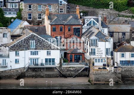 Trevail House, convertito Lloyds Bank vacanza lasciato di proprietà del famoso chef Gordon Ramsay a Fowey, Cornovaglia. Foto Stock