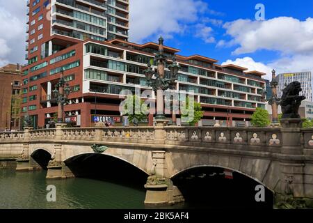 Regentesse Bridge, Maritime District, Rotterdam, Olanda meridionale, Paesi Bassi, Europa Foto Stock