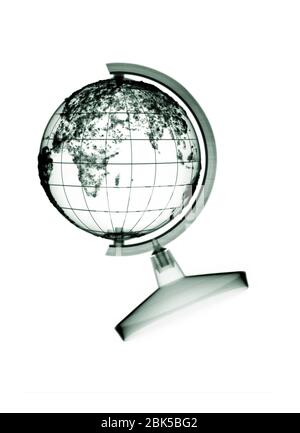 Mondo globo, raggi X. Foto Stock