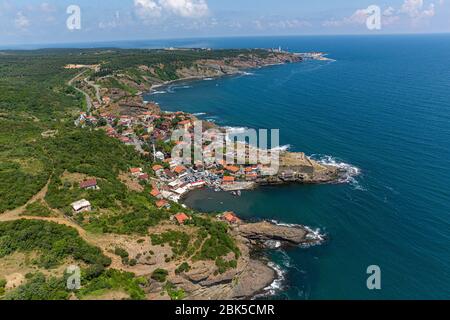 Garipce Village, vista dall'elicottero. Garipce Village. Garipce è un comune di 3.03 abitanti della provincia di Istanbul, in Turchia. Foto Stock