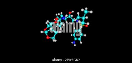 Darunavir o DRV è un farmaco antiretrovirale usato per trattare e prevenire l'HIV o l'AIDS. Si raccomanda di usare generalmente con altri antiretrovirali Foto Stock