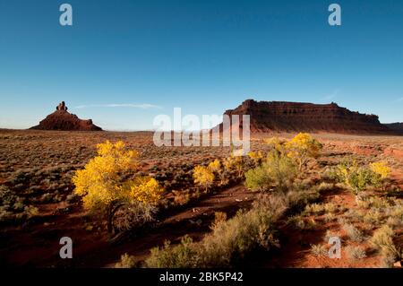 Valle degli dei in se Utah in autunno Foto Stock