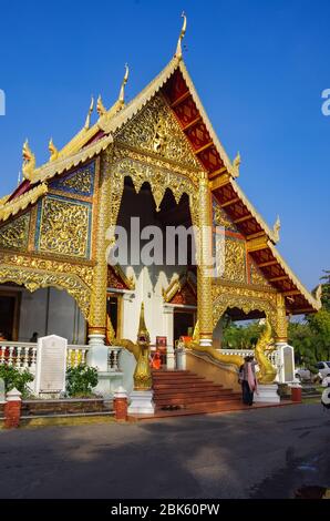 Chiang mai, Thailandia - Luglio 30. 2010: Tempio di Wat Phra Sing Chiang mai Provincia Asia Thailandia Foto Stock