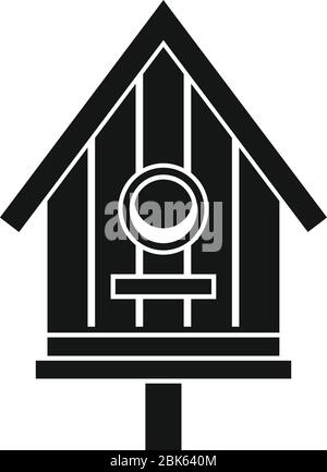 Icona birdhouse. Semplice illustrazione di birdhouse icona vettoriale per il web design isolato su sfondo bianco Illustrazione Vettoriale