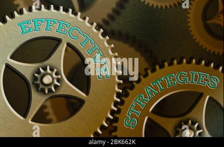 Cartello di testo che mostra strategie efficaci. Testo della foto di affari suono Schema tattico decisioni operative potenti Foto Stock