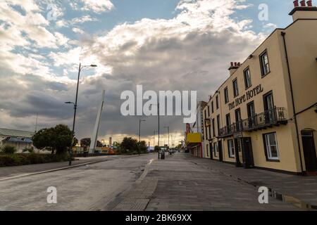 L'Hope Hotel, Southend-on-Sea, durante la chiusura pandemica del virus Corona. Aprile 2020. Southend-on-Sea, Regno Unito Foto Stock