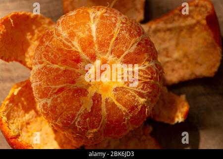 mandarino satsuma pelato Foto Stock