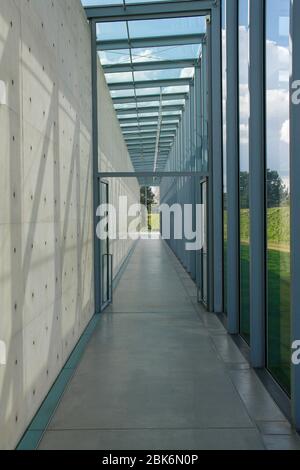 Architettura moderna alla fondazione Langen, Germania Foto Stock