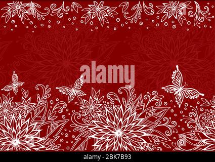 Seamless motivo floreale Illustrazione Vettoriale