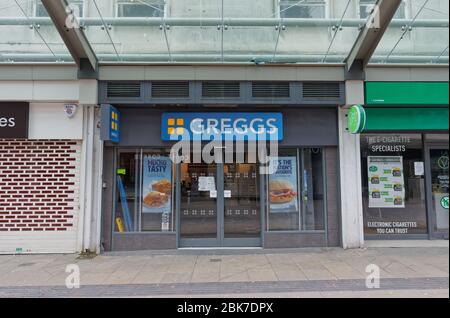 Greggs in Oxford Street Foto Stock