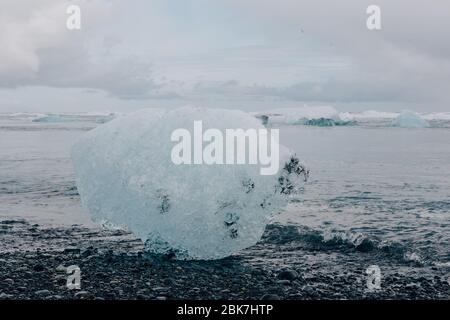 Laguna del ghiacciaio di Jökulsarlon sulla splendida islanda Foto Stock