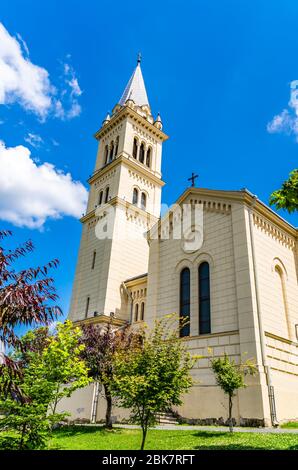 Sighisoara, Contea di Mures, Romania: La Cattedrale Cattolica Romana di San Giuseppe (Iosif) Foto Stock