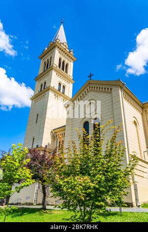 Sighisoara, Contea di Mures, Romania: La Cattedrale Cattolica Romana di San Giuseppe (Iosif) Foto Stock