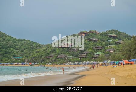 Ponta Do Ouro spiaggia incontaminata in Mozambico costa vicino al confine del Sud Africa Foto Stock